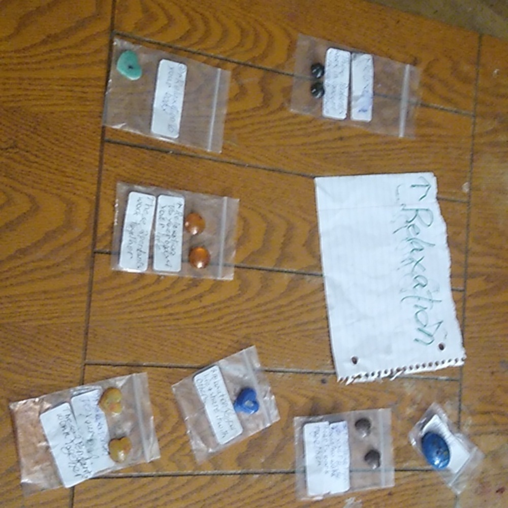 Necklaces with Chakra crystals in them  for Relaxation.